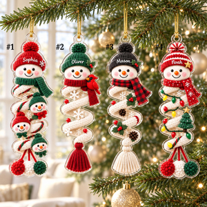 Spiral Snowman Ornament, Personalized Name Ornament, Choose Your Design, Custom Christmas Gift, Acrylic Winter Ornament 9cd5b28e-340e-4b91-8b61-7bd4fb1e06ac-banner-option.png