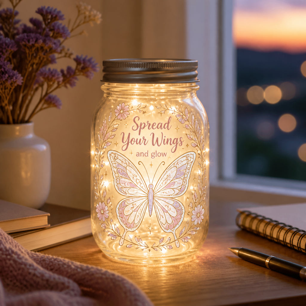Butterfly Glow Mason Jar Light – Spread Your Wings - Mason Jar Light 9cec64d8-6afb-4a75-8bbf-61e375cb979c.jpg