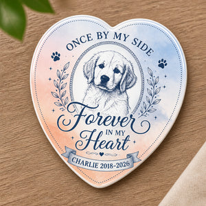 Pet Memorial Heart Fridge Magnet – Once By My Side - Personalized Custom Shape Fridge Magnet 9cf57179-e8b9-4cac-b97e-09f3de9f3ac1.jpg