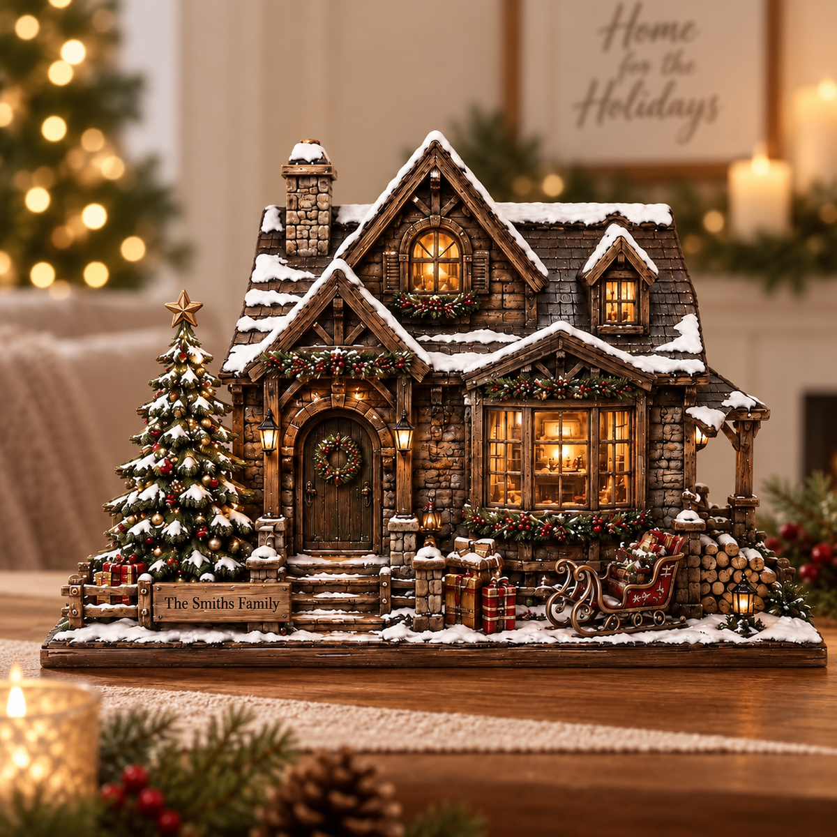 Personalized Christmas Wooden Block, Custom Family Name Holiday House Decor, Rustic Christmas Village, Winter Home Keepsake Gift 9cf728d5-984f-4a06-ac4d-ae44cdb686fe-2b35ae4d-0a16-4256-908c-50a74c2ebd4a.png