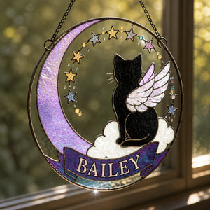 Angel Cat Memorial Stained-Glass Suncatcher – Personalized Name - Personalized Suncatcher Stained Glass 9d01b1f5-b4f4-4685-8969-a9ff8434f50e.jpg