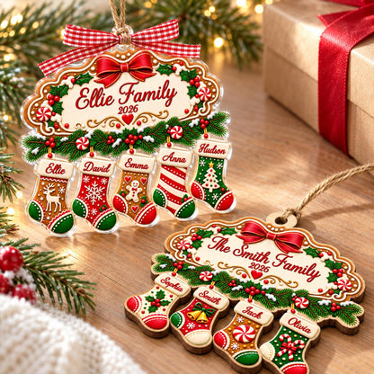 Personalized Large Family Christmas Gingerbread Stocking Ornament, Custom Family Members Names Ornament, Family with Pet Keepsake 2026 9d1d9bc3-7b53-45e5-b4da-bf38282a5418-2.jpg