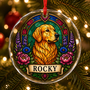 Stained-Glass Dog Floral Name Ornament – Transparent Acrylic - Personalized Transparent Acrylic Ornament 9d1fcb1d-a7ef-4bc6-9e15-5178bd5f8028.png