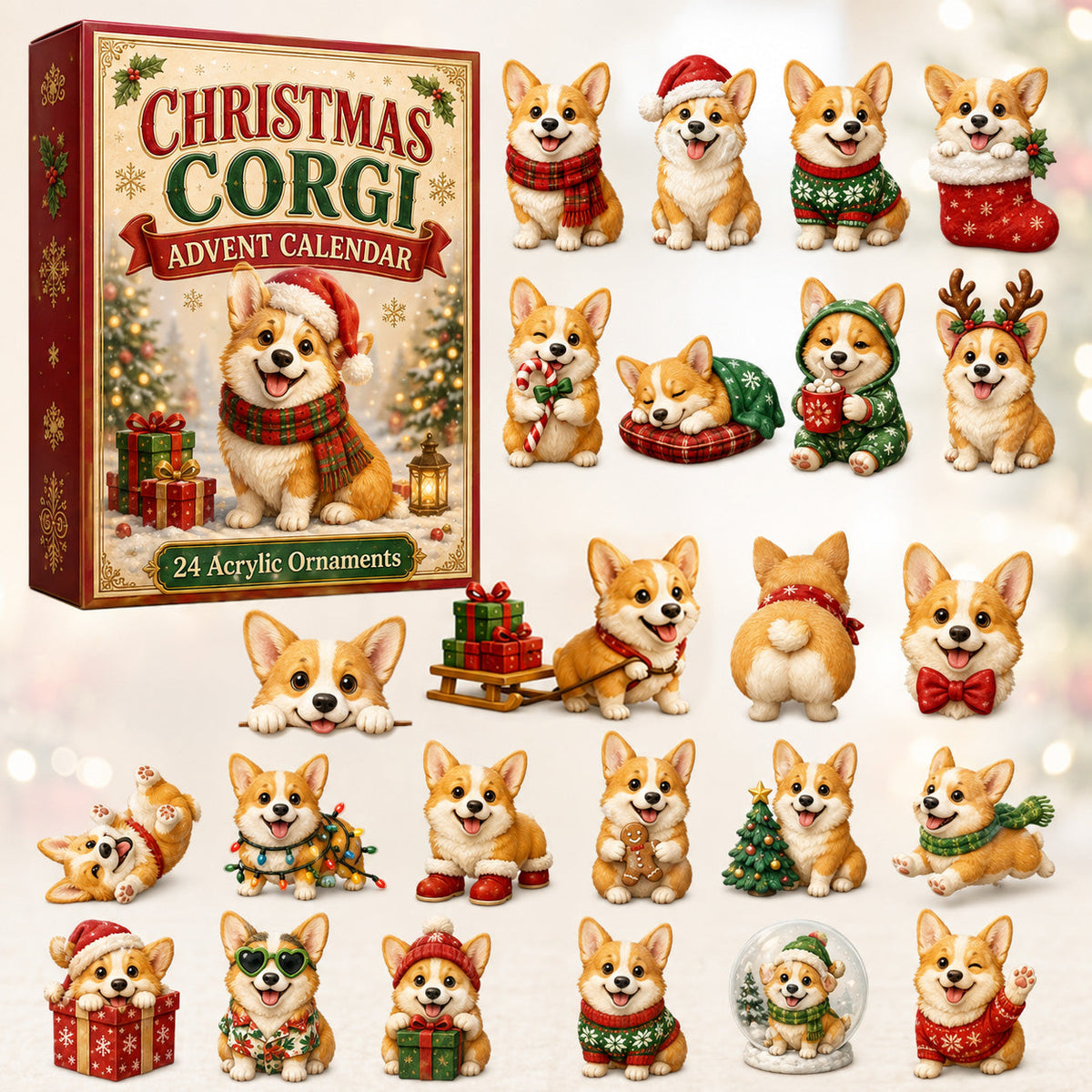 Christmas Corgi Advent Calendar 2026 - 24-Day Festive Countdown, Acrylic Charms Blind Box - Gift For Corgi Lovers 9d2b4ea8-898d-4217-a710-4e57ad087370-christmas-corgi.jpg