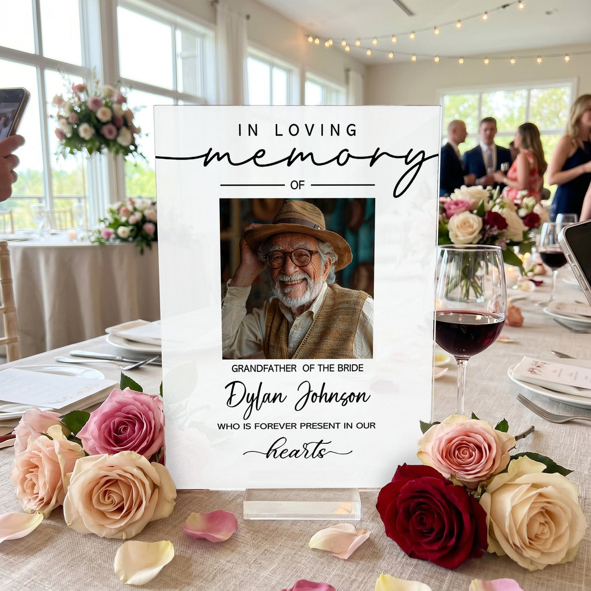 Custom Photo Reserved Memorial Wedding Decor - Personalized Acrylic Plaque - Memorial Gift 9d50348b-3630-4058-87ea-08576fbf8d1a-2.jpg
