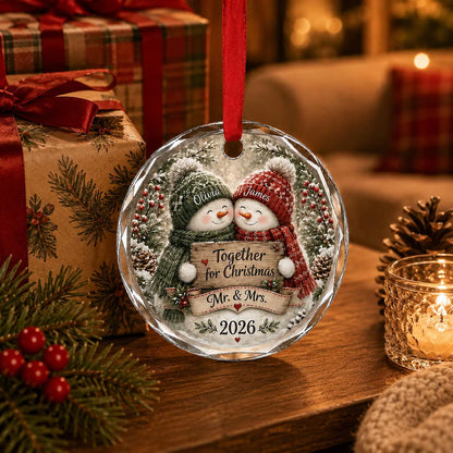 Personalized First Christmas Married Ornament, Newlywed Wedding Gift, Our 1st Christmas Mr & Mrs Keepsake 9d5f610c-73ab-401e-9604-1c738e63c50c-9.webp