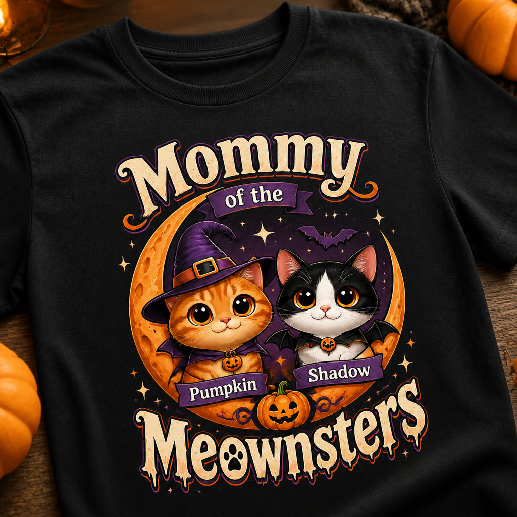 Mommy of the Meownsters – Custom Pet Portrait Tee (2 Cats) - Personalized T-shirt 9d68c48c-381e-4806-b0b4-057fd0a4d210.jpg