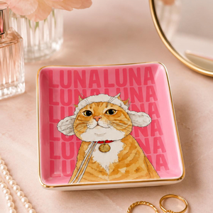 Personalized Pet Photo Portrait Jewelry Dish, Custom Dog Cat Name Trinket Tray, Watercolor Pet Keepsake, Pet Lover Memorial Sympathy Gift 9db05f04-c82f-469b-8508-e333810a0e4c-5.png