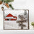 Custom Couple Name Christmas Sign, Red Barn In Snow Christmas Canvas Decoration