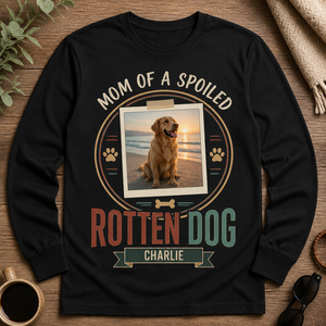 Spoiled Rotten Dog Mom Photo Long-Sleeve Tee - Personalized DMM Long Sleeve Tee 9dcfde5a-ae92-4f98-b884-01ab1deac570.png