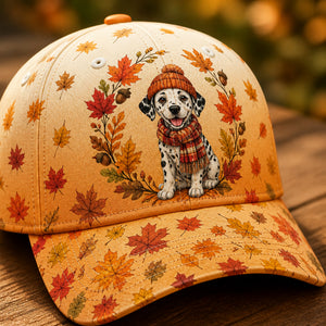 Autumn Dalmatian Leaf Wreath All-Over Print Cap - All Over Print Cap 9ddf4e27-befc-4f60-9de7-594e95760dfc.jpg