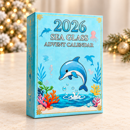 2026 Ocean Animal Advent Calendar – 24 Sea Glass Style Acrylic Christmas Ornaments, Coastal Holiday Countdown Gift for Ocean Lovers 9de9bce6-874a-4123-a24a-6e53024c4f09-Closed-2026-Sea-Glass-Advent-Calendar.png