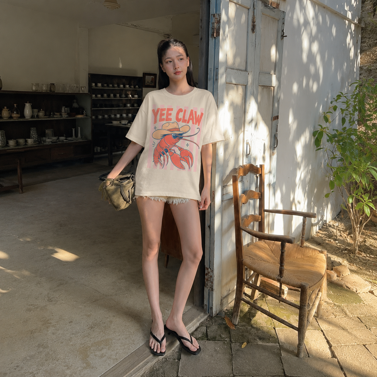 Comfort Colors Lobster Cowboy Shirt, Yee Claw Shirt, Funny Western Beach Shirt, Coastal Cowgirl Graphic Tee, Trendy Cute Lobster Tee, Beach 9e18928b-98da-498c-bdf9-fad293f55abe-0af7d890-43e2-46e3-944a-e83debd6b801.png