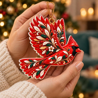 Cardinal 3D Relief Acrylic Ornament, Scandinavian Christmas Ornament, Red Cardinal Bird, Scandinavian Bird Christmas Ornament, Gift For Bird Lovers 9e27f193-ebfb-4e51-80c3-97aca050d15d-Chim-h-ng-y-Gi-ng-sinh-tr-n-tay-4.png