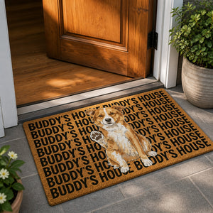 Custom Pet Name House Doormat with Illustrated Portrait - Personalized Doormat 9e31db58-bae7-4207-8cb1-fc872301e7c3.jpg