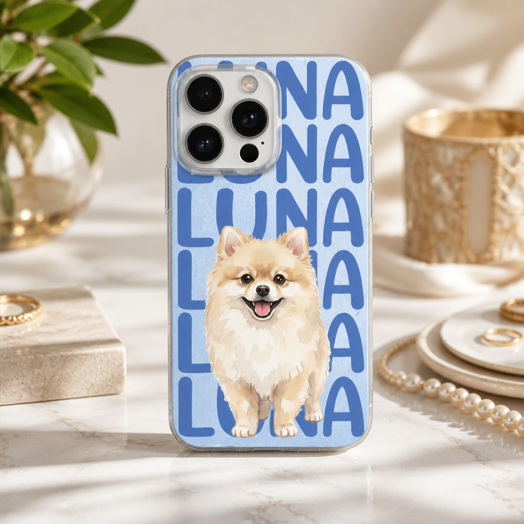 Custom Pet Portrait Name Phone Case - Personalized Phonecase 9e37cd86-11f2-4646-9297-4366bf6314b4.png