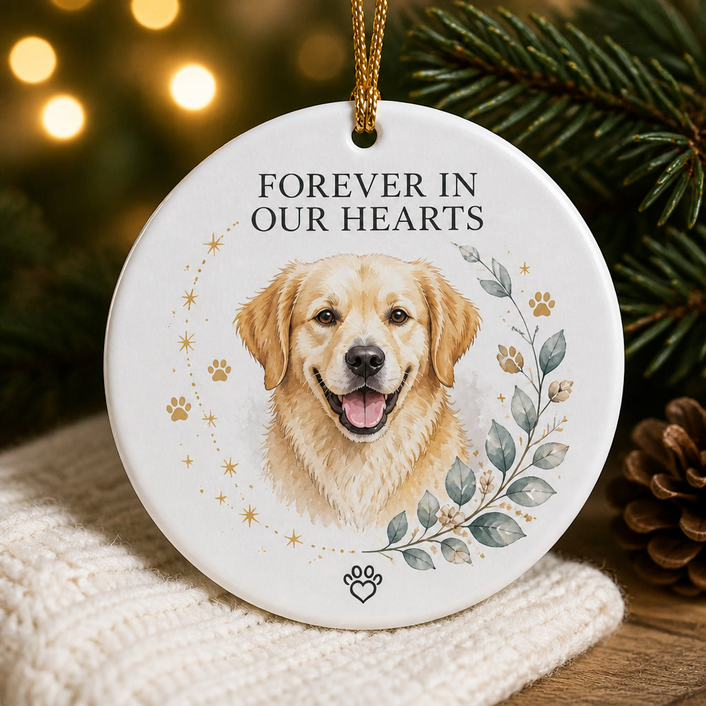 Forever In Our Hearts Pet Portrait Memorial Ornament - Personalized Ornament 9e463ef3-2419-4fb1-bb31-002934c84d33.jpg