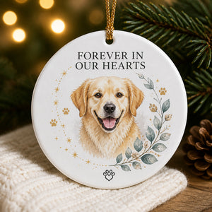 Forever In Our Hearts Pet Portrait Memorial Ornament - Personalized Ornament 9e463ef3-2419-4fb1-bb31-002934c84d33.jpg