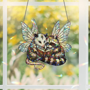 Fairy Possum & Raccoon Hanging: Holographic Acrylic Window Decor 9e62b7e0-99dc-4e2c-8907-f8c6ba5f261c-hgghh-1-.jpg