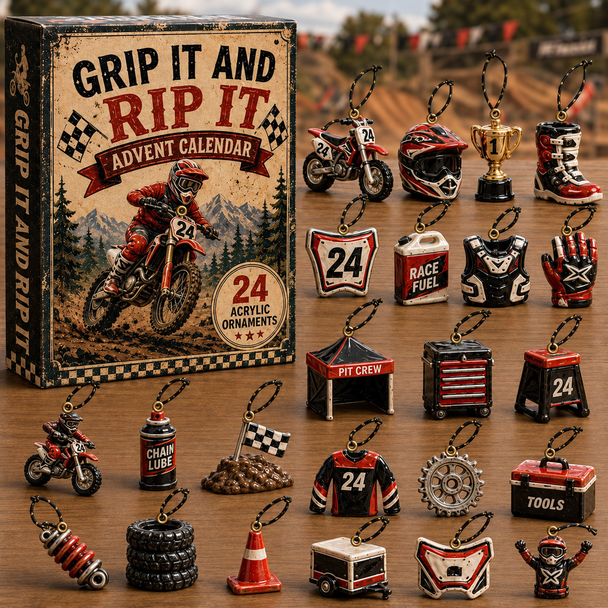 Race Pit Advent Calendar 2026 - 24-Day Festive Countdown, Acrylic Charms Blind Box - Gift For Motor Lovers 9e8579b4-8939-44e0-affc-c5a31884542c-race-box-charms.png