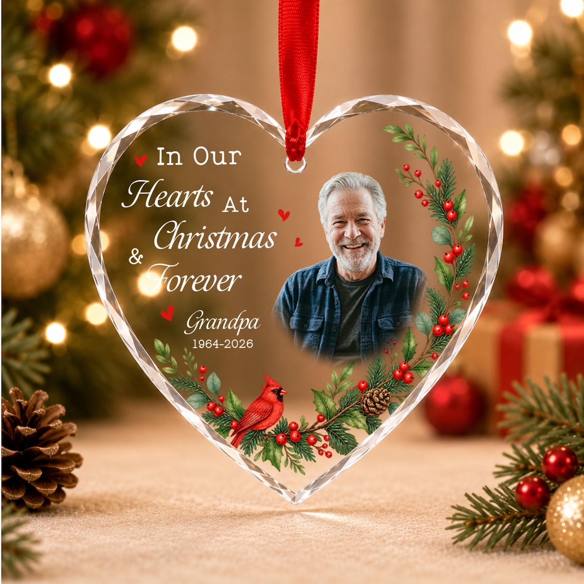 Custom Photo Memorial Ornament, Personalized Memorial Christmas Ornaments, Memorial Keepsake, Loss Of Loved One Gifts, Sympathy Gift 9ec0fa7b-d4f8-4bcf-bebe-978d0d1ba215-1.jpg