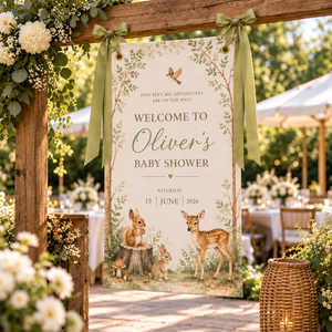 Woodland Baby Shower Fabric Welcome Sign, Personalized Forest Animal Banner, Cotton Linen Backdrop, Custom Name Sign 9eda2e5c-28c9-4d41-8543-76ccaab60cf4-6a8046be-b409-4507-aa98-642fcdb6d1be.png