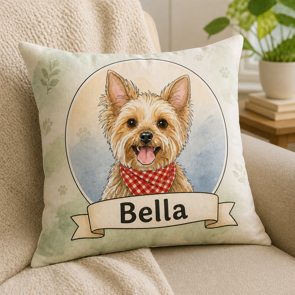 Custom Pet Portrait Stripe-Free Pillow – Photo Upload & Name - Personalized Pillow 9eed0de9-475e-44b4-ab1f-7fae429eeee4.jpg