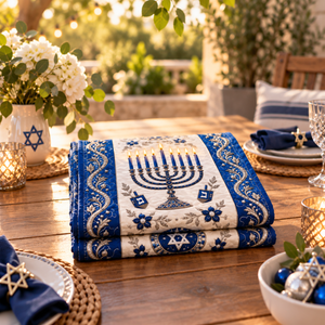 Hanukkah Quilt Table Runner, Jewish Holiday Quilt Table Decor, Menorah Star of David Runner, Judaica Dining Decor, Festival Of Lights Gift For Family 9ef55a66-d66c-46b8-a7be-986e96d64115-hi.png