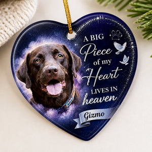 Pet Memorial Heart Ornament – Photo + Name – A Big Piece of My Heart Lives In Heaven - Personalized Shape Ornament 9efc6202-047b-4d9e-803d-1bfb8d9d7f13.jpg