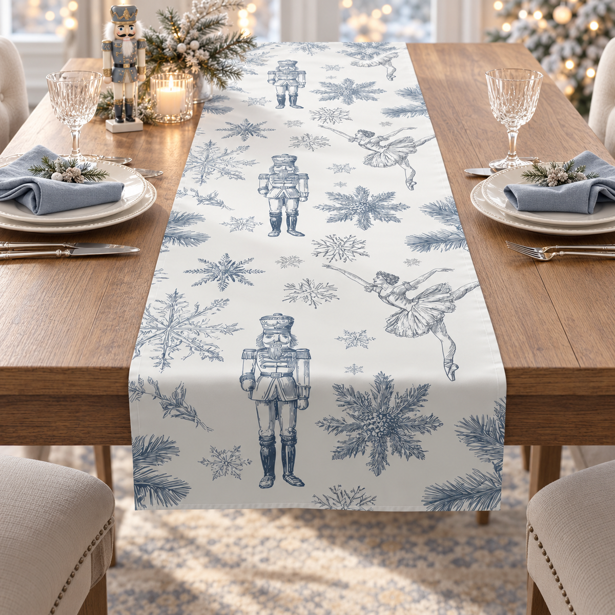 Blue Nutcracker Ballet Table Runner, Holiday Winter Decor, Christmas Gift 9f1844c2-5150-4151-ac35-0feee0b7e960-B-n-ti-c-Nutcracker-m-a-ng-thanh-l-ch.png