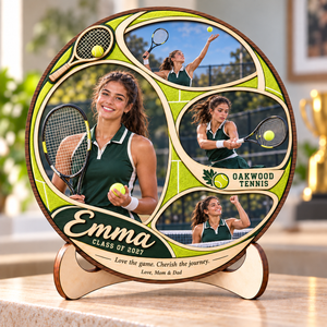Personalized Tennis Photo Collage Plaque with Stand – Christmas Gift for Tennis Players, Senior Night & Graduation Keepsake 9f2fe978-5789-4be8-bfce-ebed9d9d49d6-Emma-s-Personalized-Tennis-Senior-Keepsake.png