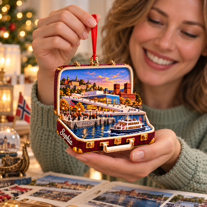 Personalized 3D Oslo Harbor Suitcase Christmas Ornament – Oslo Norway Travel Souvenir & Gift for Oslo Lovers 9f501c95-c75d-47db-9294-914858a17b34-Oslo-keepsake-gifted-with-joy-2.png