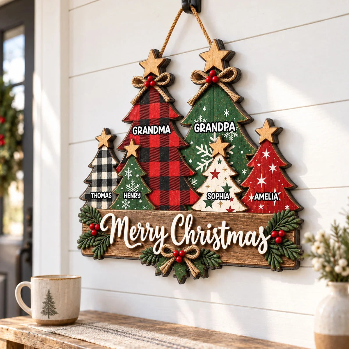 Rustic Grandparents Grandkids Christmas Tree - Personalized Wood Sign - Christmas Decor For Grandma, Grandpa 9f56cbbf-2690-4367-9182-d0bc77548d9f-XirazQ3M16__web7-1-.jpg
