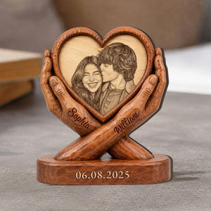 Personalized Photo Couple Wooden Plaque, Custom Image & Couple Name Sign, Wedding Anniversary Gift Block, Engagement Gift, Gift For Husband 9f738d89-a54e-43d0-ae86-32f527dfedb3-7.jpg