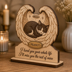 Angel Wings Pet Memorial - Name Tag Standing Wood Sign - Personalized Wooden custom shape Standing 2 layer (5mm) 9f81ae60-634c-4f63-b184-04266fb157f5.jpg