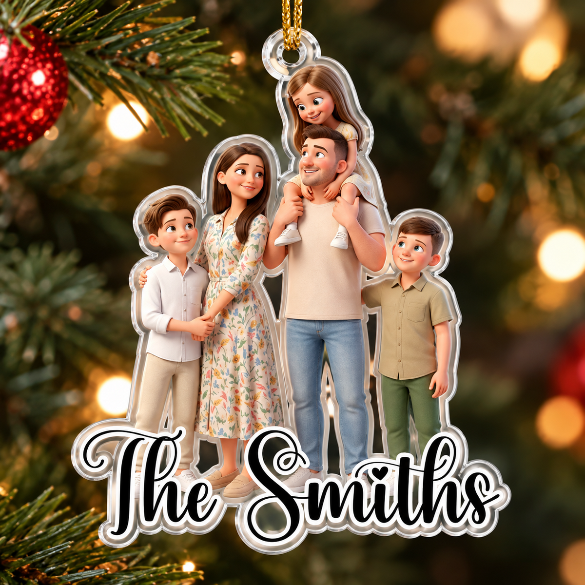 Cartoon Your Photo - Personalized  Acrylic Ornament - Christmas Gifts For Family, Friends 9f9caa22-500b-4676-971d-6f03547c81bc-k-1-.png