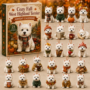 Cozy Fall West Highland Terrier Advent Calendar 2026 - 24-Day Festive Countdown, Acrylic Charms Blind Box - Gift For West Highland Terrier Lovers 9fa170af-e49a-4898-a494-9b93ba96703e-west-highland-terrier-box-charms.png