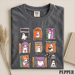 Too Cozy To Haunt Shirt, Cute Ghost Window Graphic Tee, Cozy Halloween Spooky Season Comfort Colors T-Shirt Fall Gift for Ghost Lovers 9fc6b622-914b-4acb-a0a8-18681a022cd1-6_converted.png