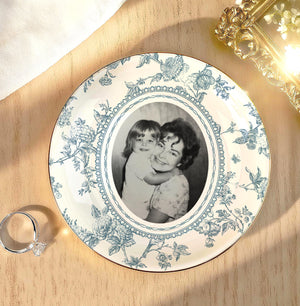Mother of the Bride Gift, Toile De Jouy Trinket Tray, Custom Mother Photo Ring Dish, Mother of the Bride Wedding Day Gift from Daughter 9fe7cf36-2bca-4dda-8cb3-e31f2670bda9-10.jpg