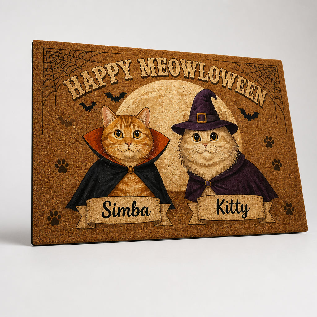 Happy Meowloween Custom Cat Photo Doormat - Personalized Doormat 9ff9b3f6-18e9-4cdf-afc2-a7513f4990f3.jpg