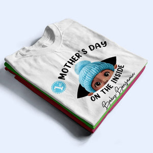Baby First Year On The Inside With Mom - Personalized T Shirt AH880-HAL3111-Mockup-1.jpg
