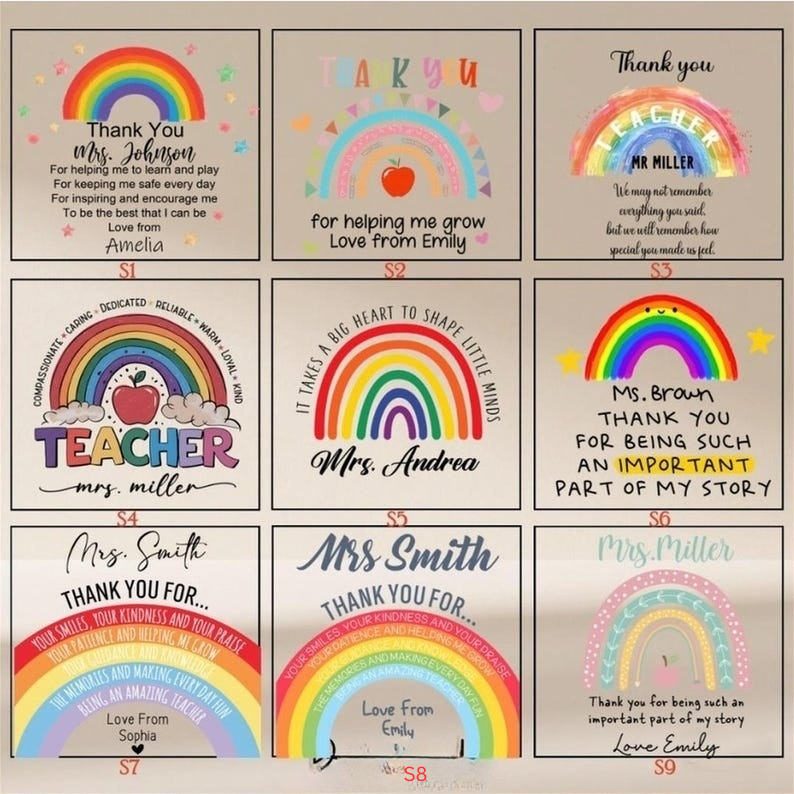 Personalized Teacher Gift,Teacher Desk Name Plate,Teacher Acrylic Plaque,Rainbow Teacher,Teacher Sign, Personalized Teacher Desk Name Plate