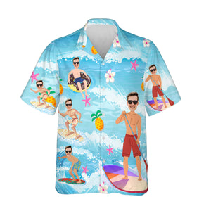 Aloha Beach Party Hawaiian Shirt - Custom Face Hawaiian Shirt