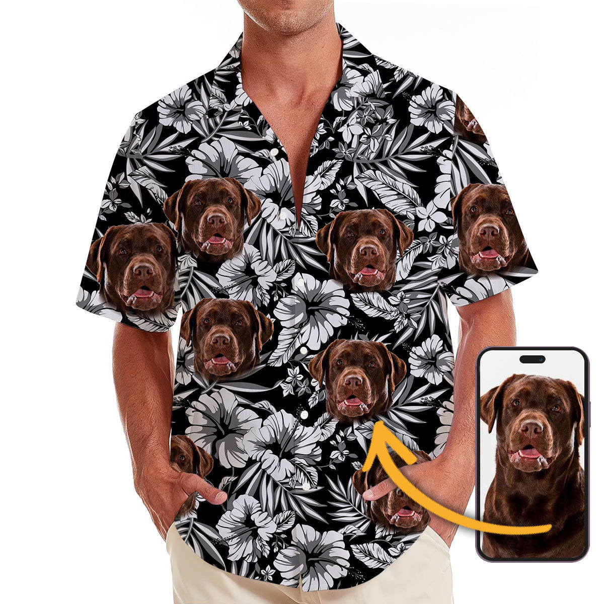 Aloha Spirit Shirt - Personalized Custom Dog Photo Hawaiian Shirt