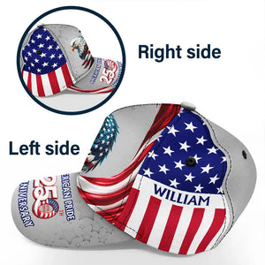 America 250th Anniversary US Pride Patriotic Eagle - Personalized Classic Cap