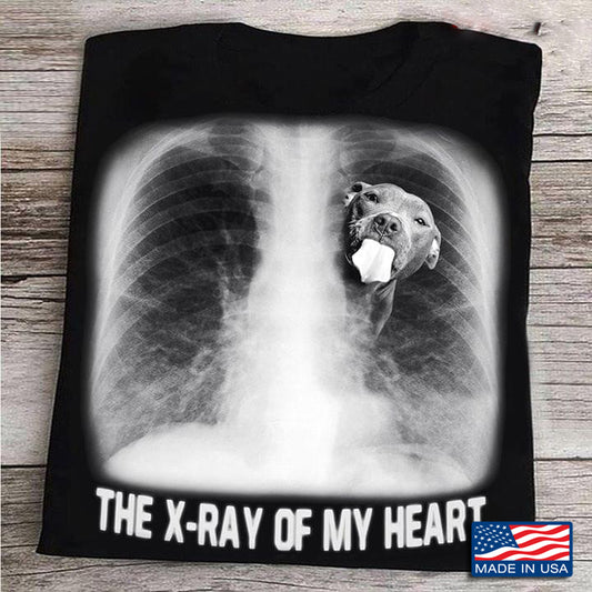 X-ray Of My Heart T shirt Cat Dog Custom Your Own X-ray Photo is In My Heart Funny T shirt Personalized Gift For Dog Mom Cat Mom Dog Dad Cat Dad