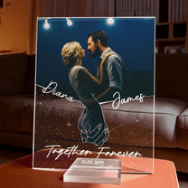 Anniversary Couples Holding Hands - Personalized Photo Acrylic Plaque