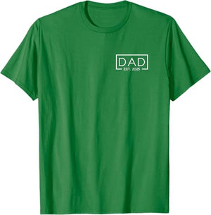 Dad Est. 2025 Logo Father 2025 loading New Dad Personalized father gift 2025 for him Dad T-Shirt