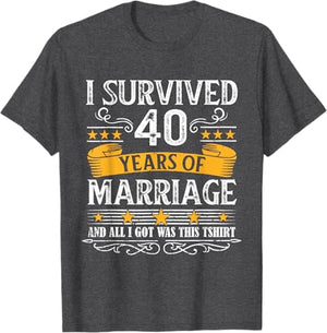 Wedding Anniversary shirt Couples Custom Gift For Husband Gift For Wife Custom Years T-Shirt