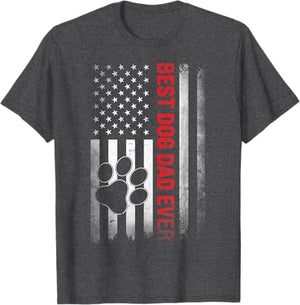 Best Dog Dad Ever Funny Dad Fathers Day Dog Dad T-Shirt Personalized Apparel For Dog Lovers Dog Dad Shirt